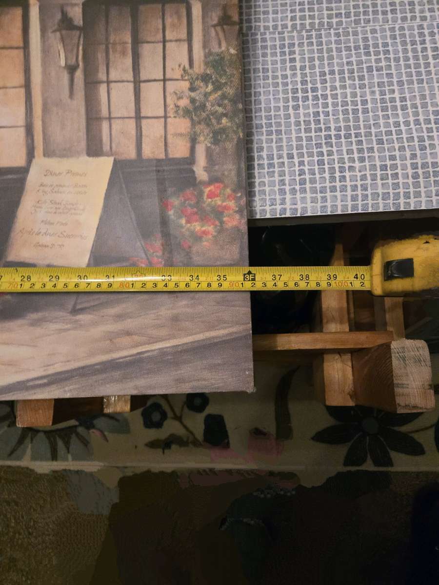 France Bistro Print on Canvas Not Signed