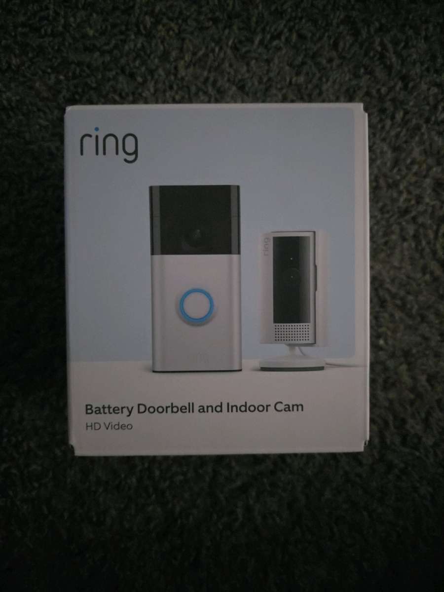 Ring Battery Doorbell And Indoor Cam open seal