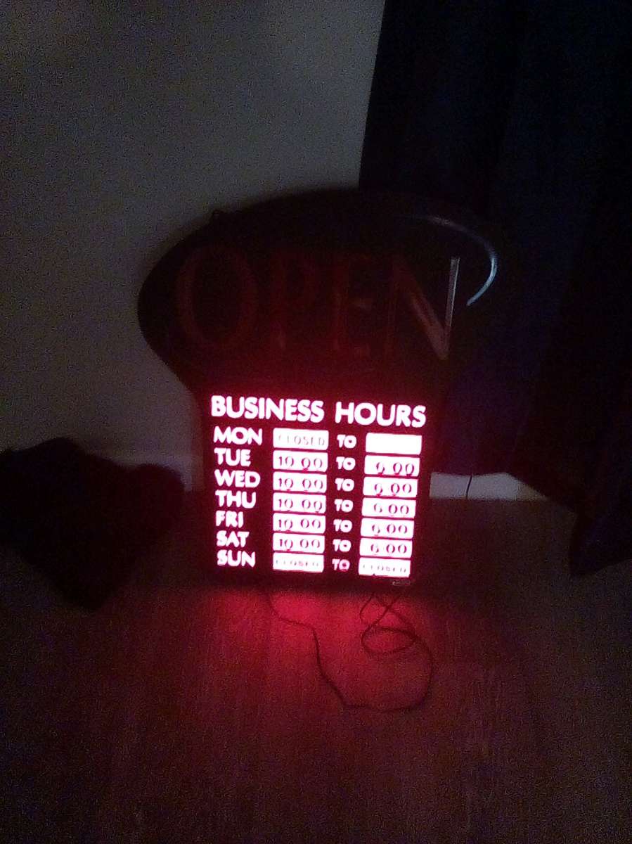 new neon open sign for store front