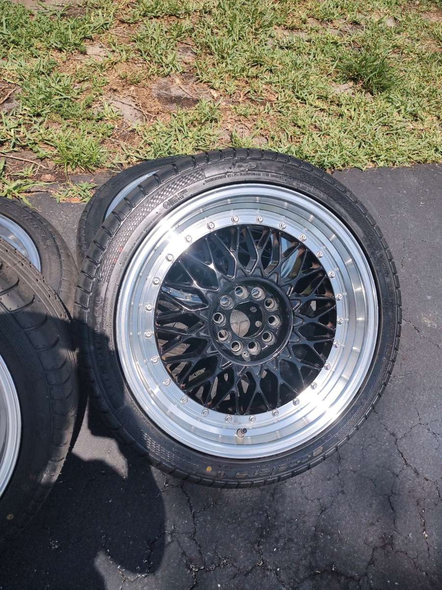 BBS alloy wheel with tire excellent condition See picture fo