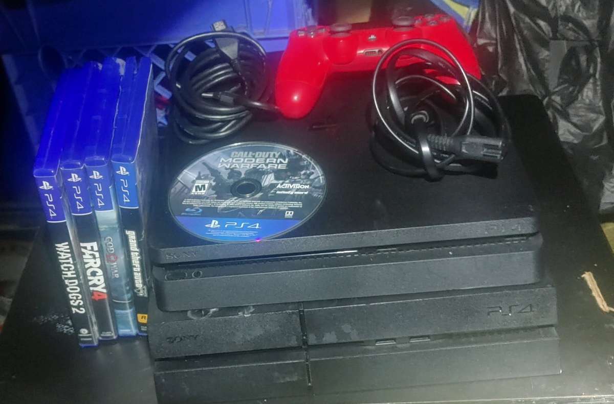 two PS4 consoles 5 games and one controller
