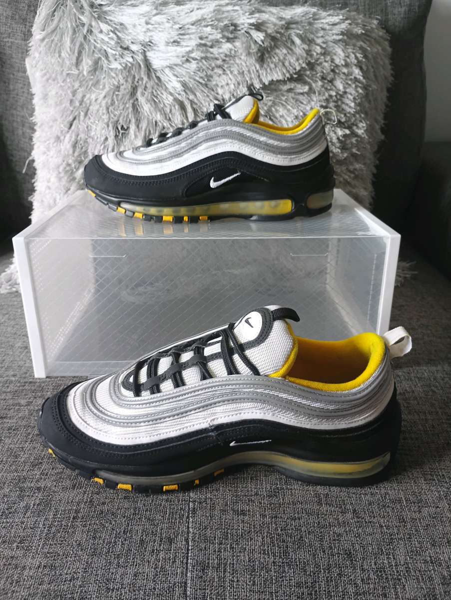 NIKE AIR MAX 97 BLACK WHITE AMARILLO YELLOW SEAN WOTHERSPOON
