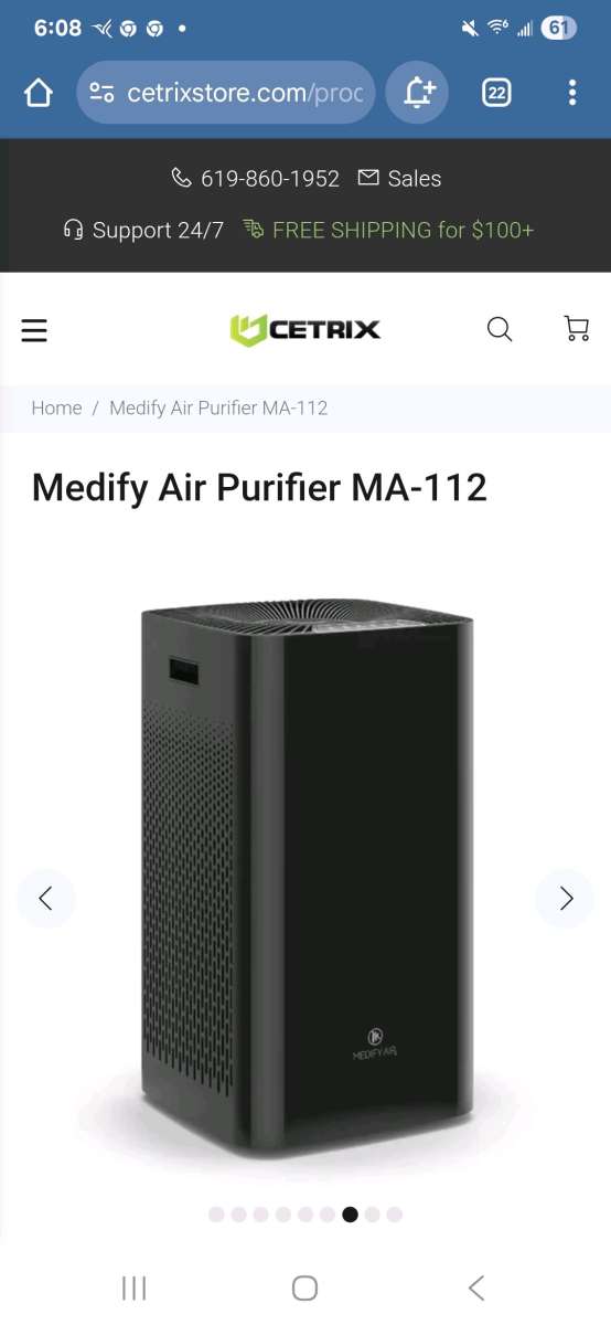 Medify Air MA112 MedicalGrade HEPA Air Purifier for Large