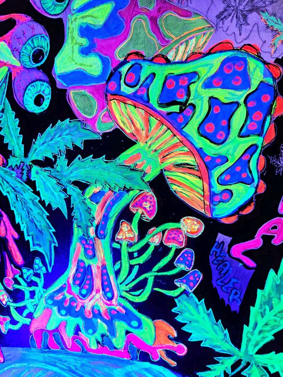 black light painting