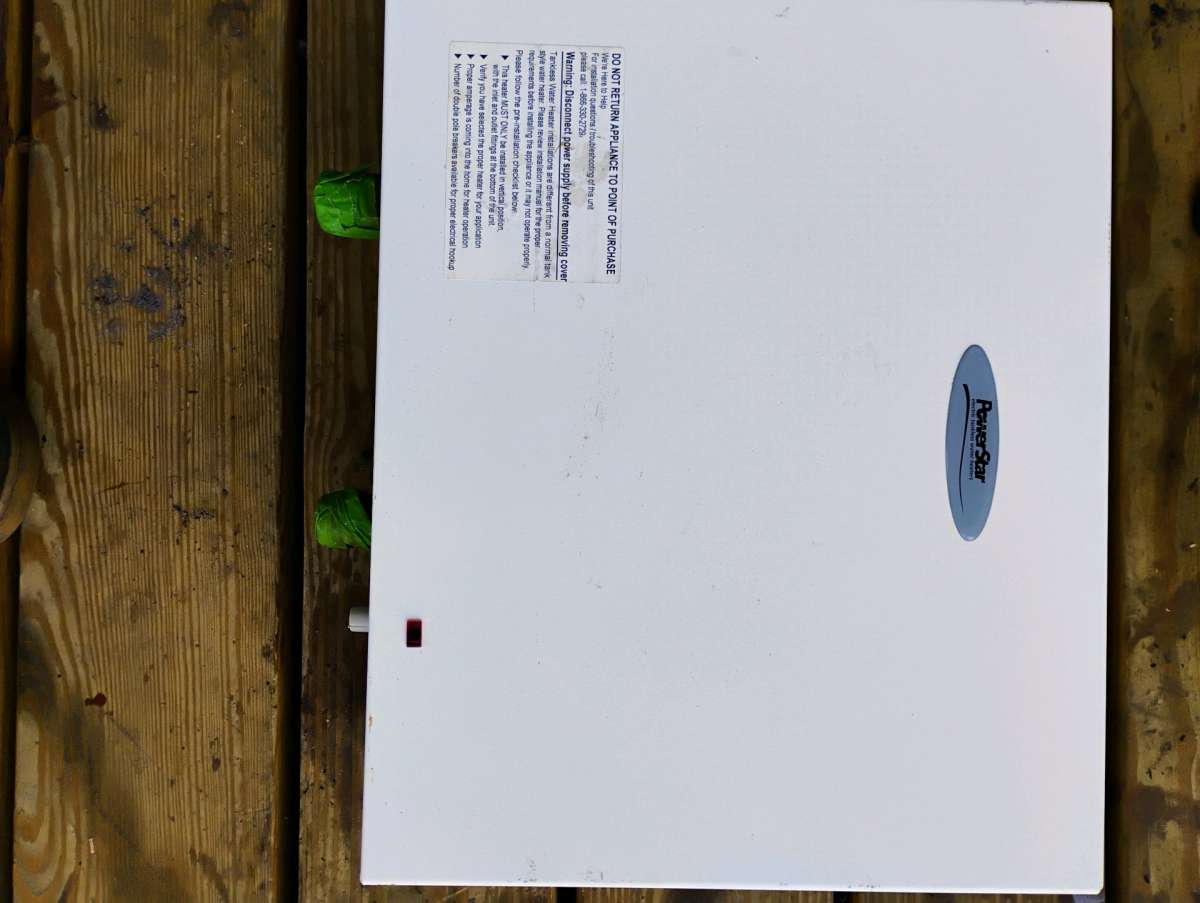 powerstar  electric tankless hot water heater