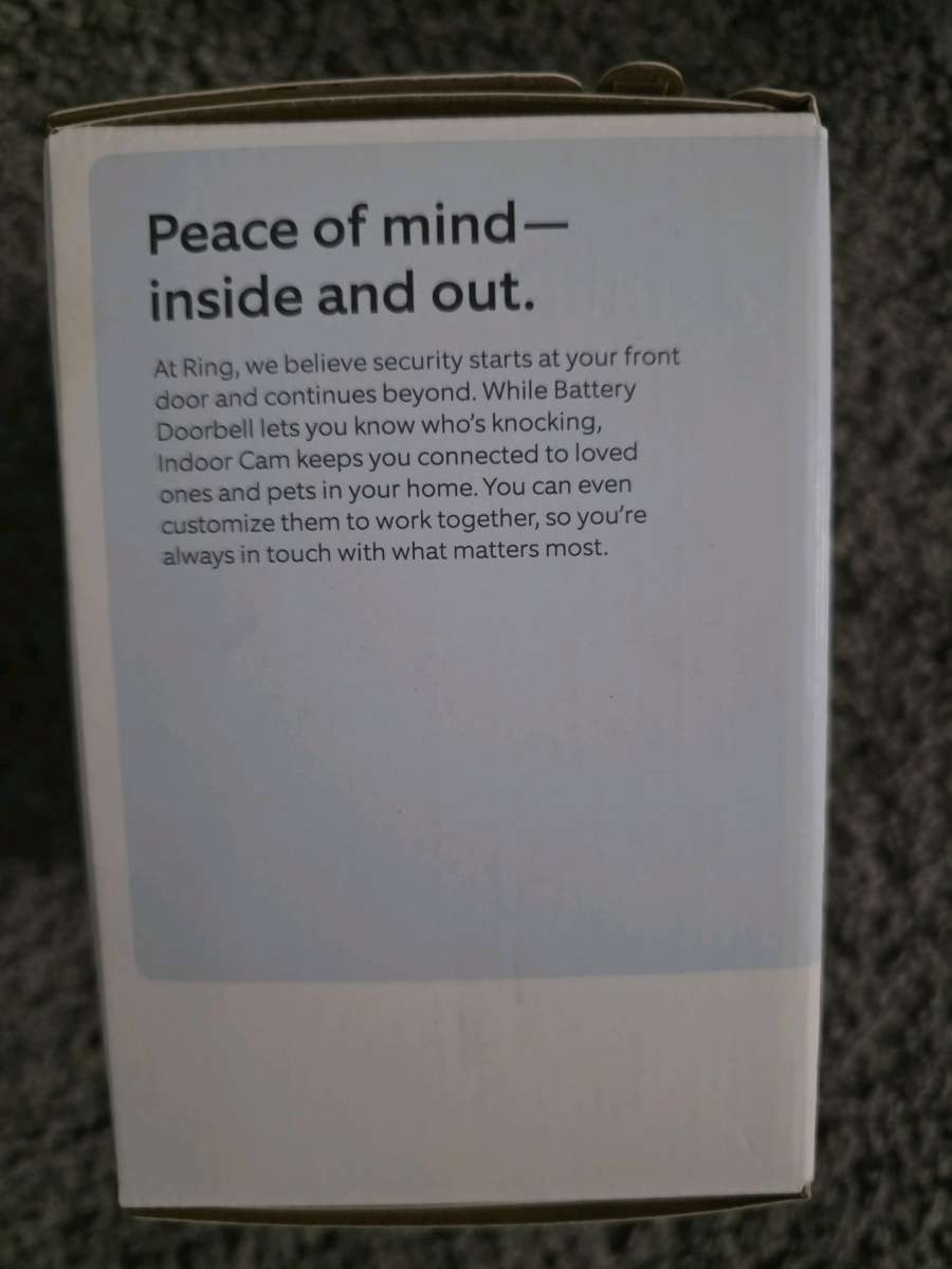 Ring Battery Doorbell And Indoor Cam