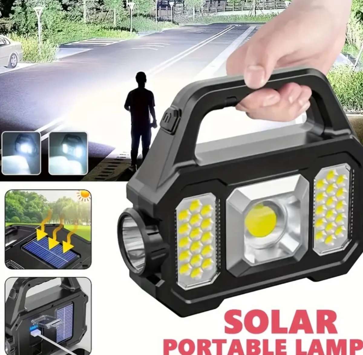 power Solar Multifunctional Outdoor  Light Long Distance LED