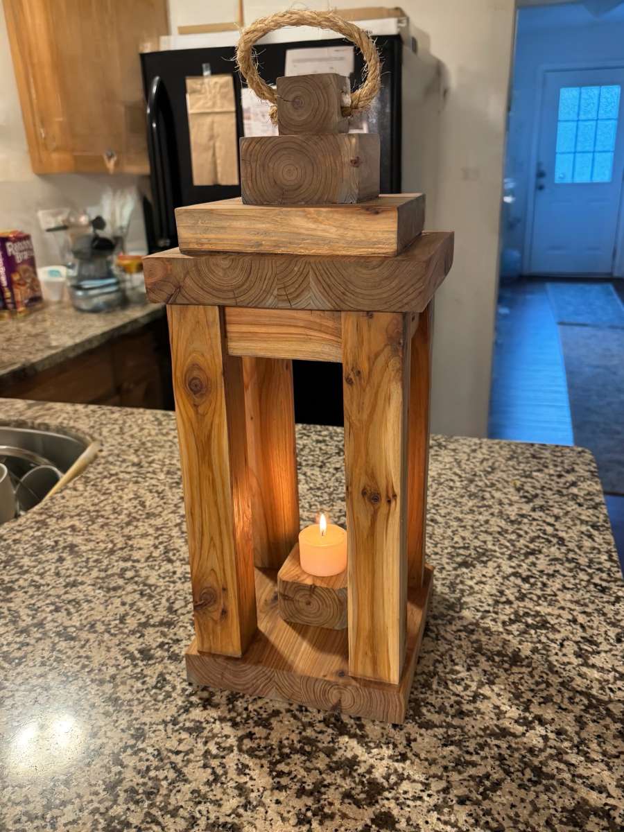 Cedar Wood Handmade Lanterns