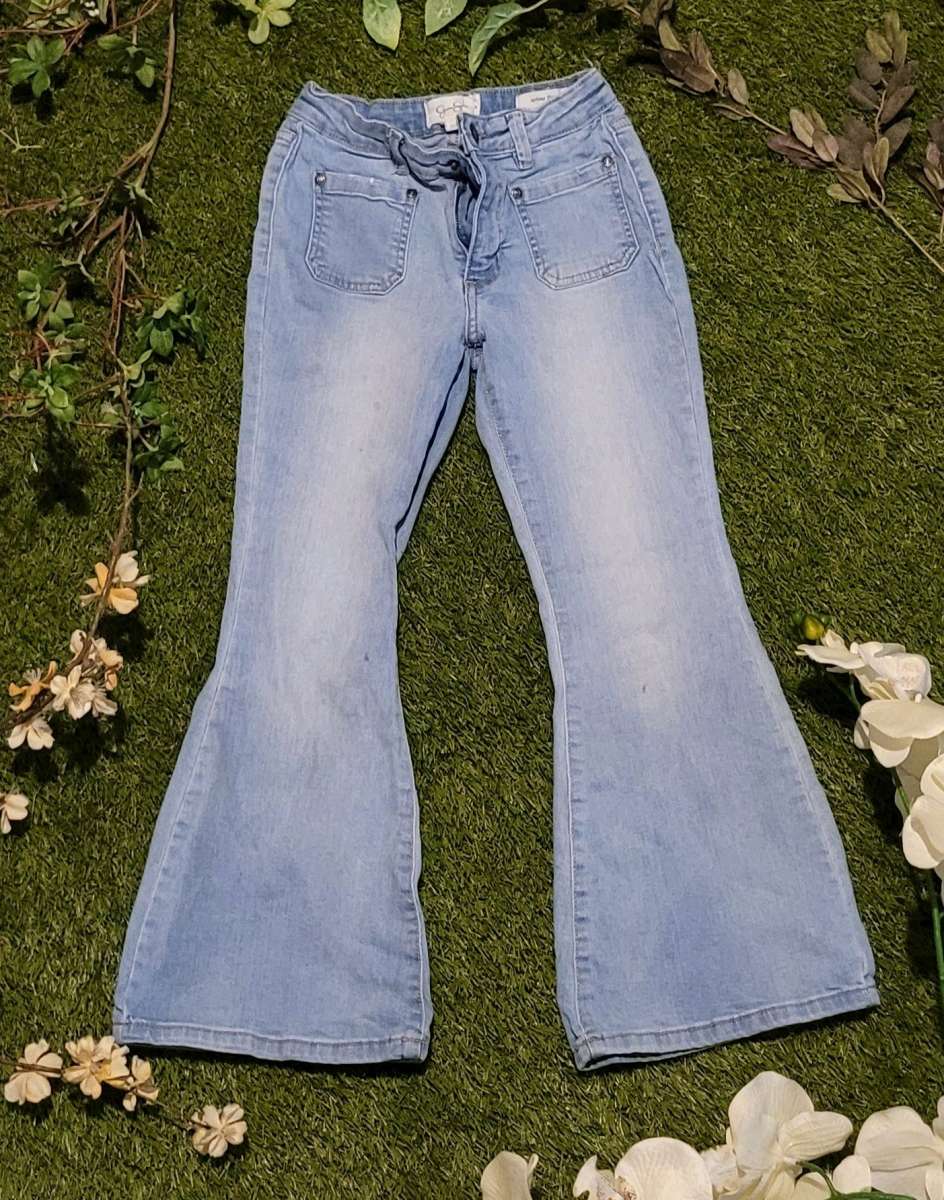 Light Wish Kids Flare Jeans