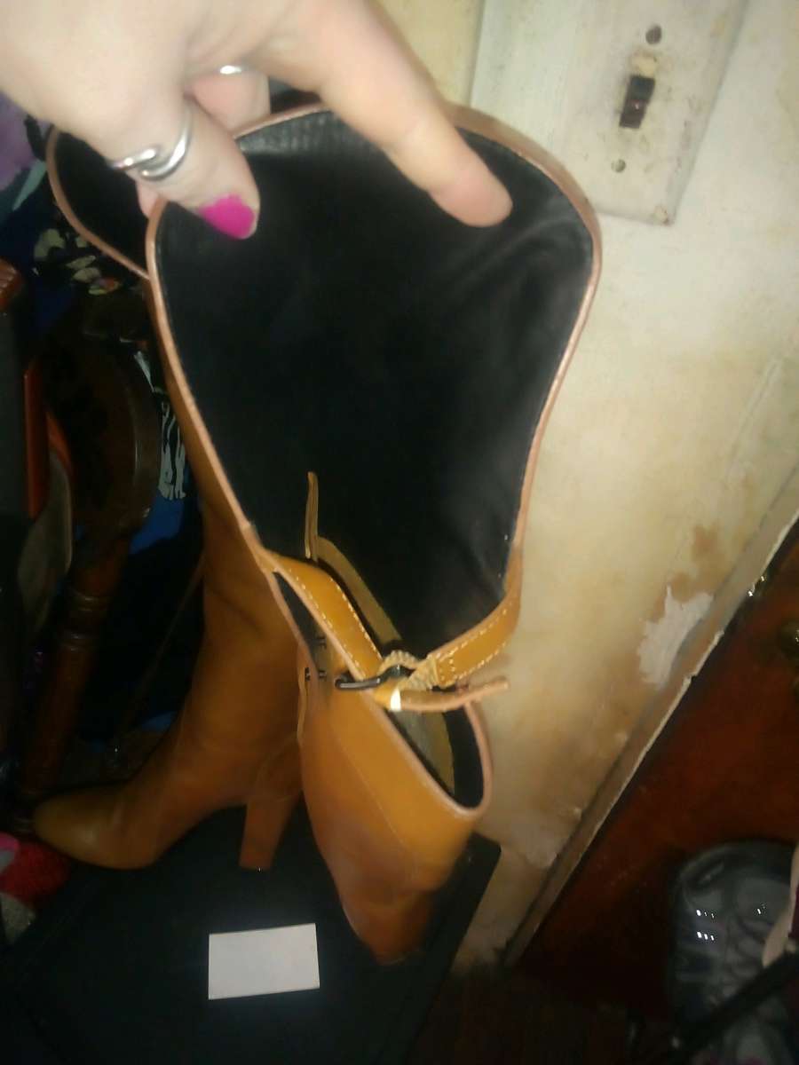 ORA over the knee tan boots