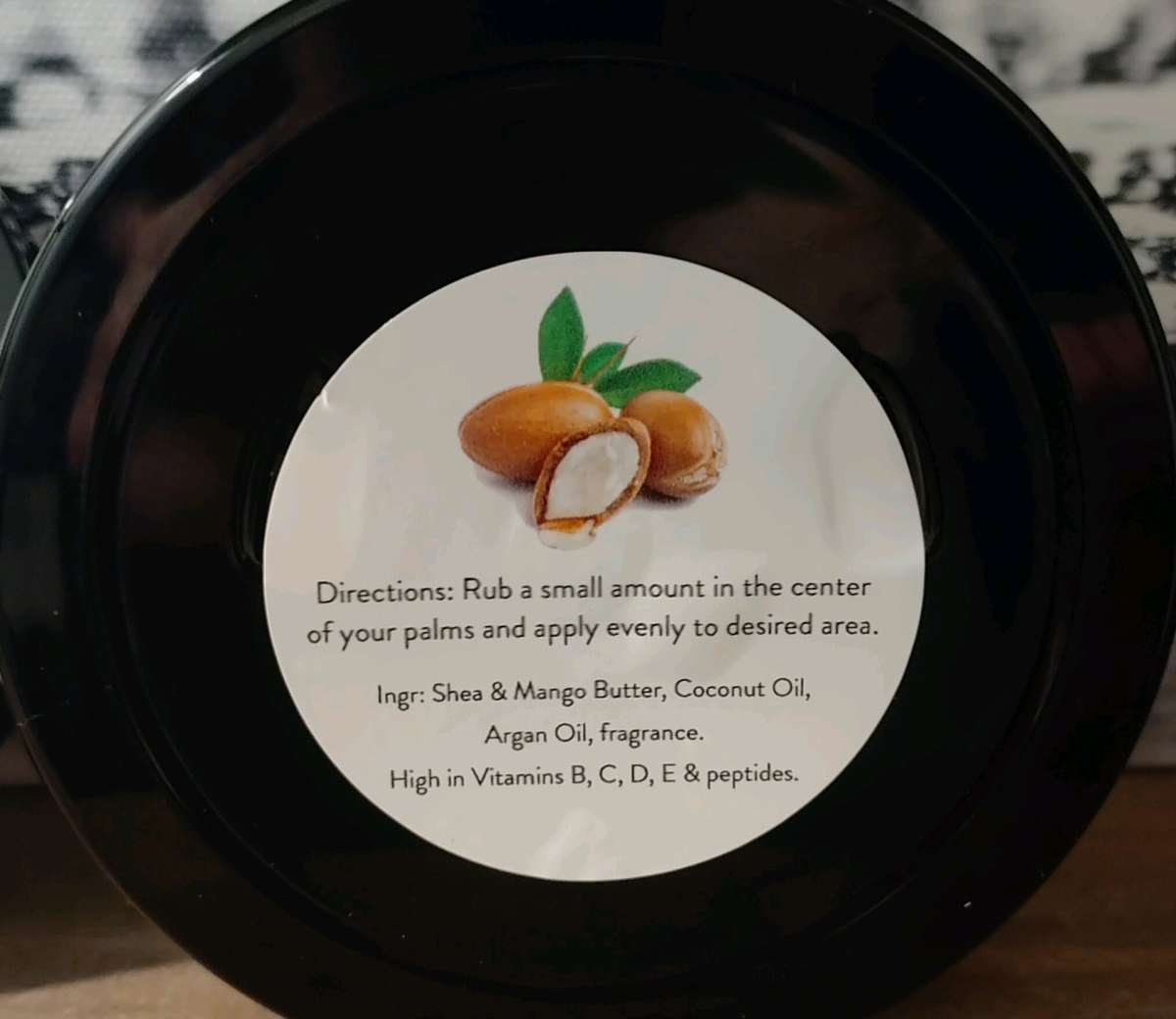 Triple Butter Cream with Argan Oil  Scented  Handmade 8 oz