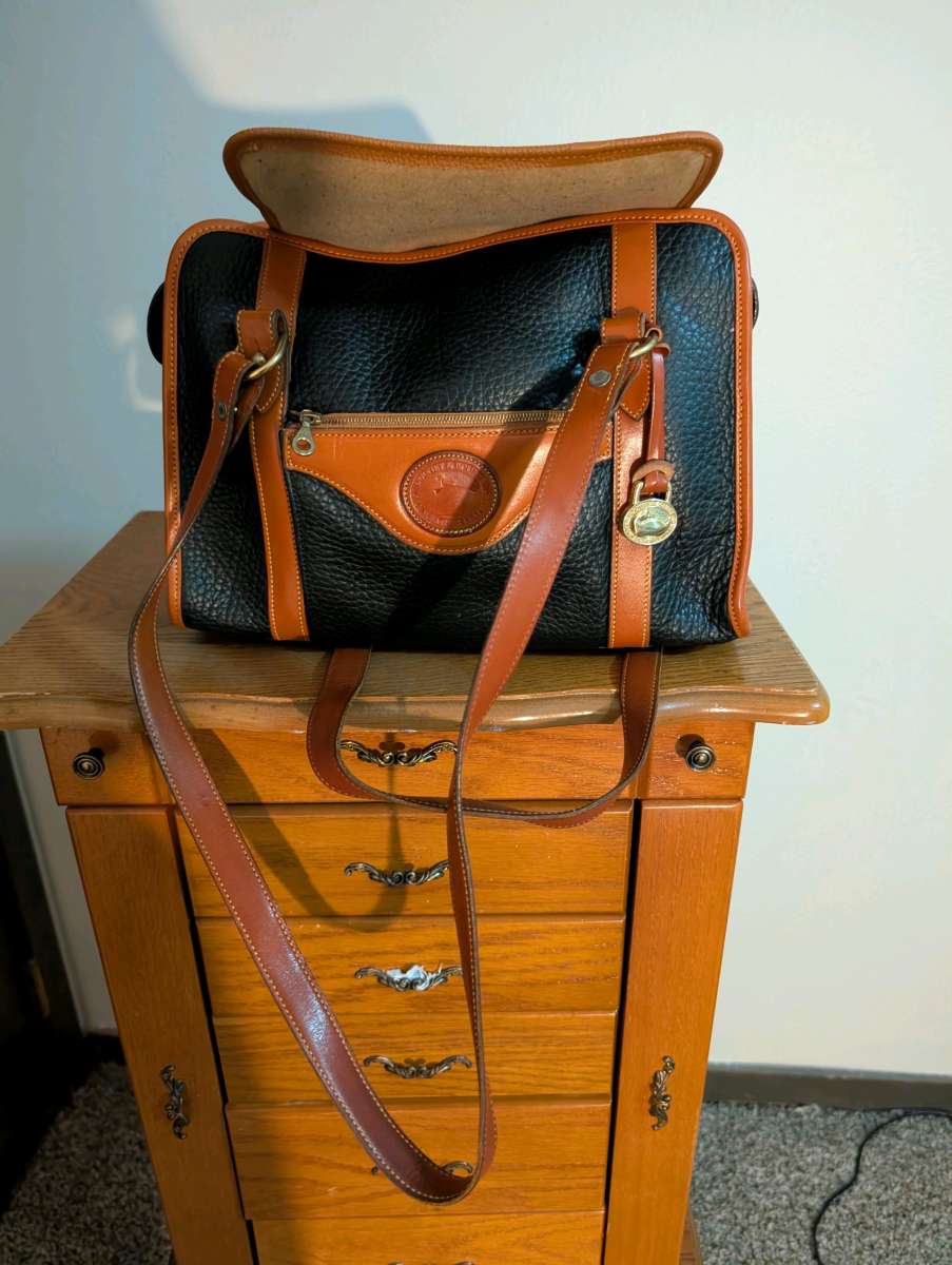 Black and Brown Leather Handbag