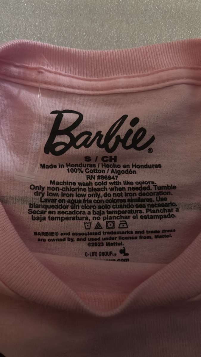 Barbie Official Living the Dream Life Pink TShirt Size S