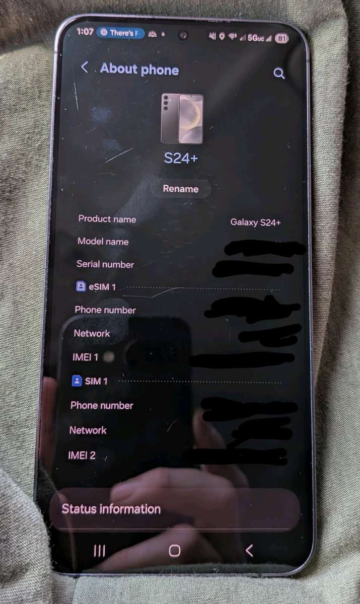 Samsung Galaxy S24 Plus with Otter Box Case