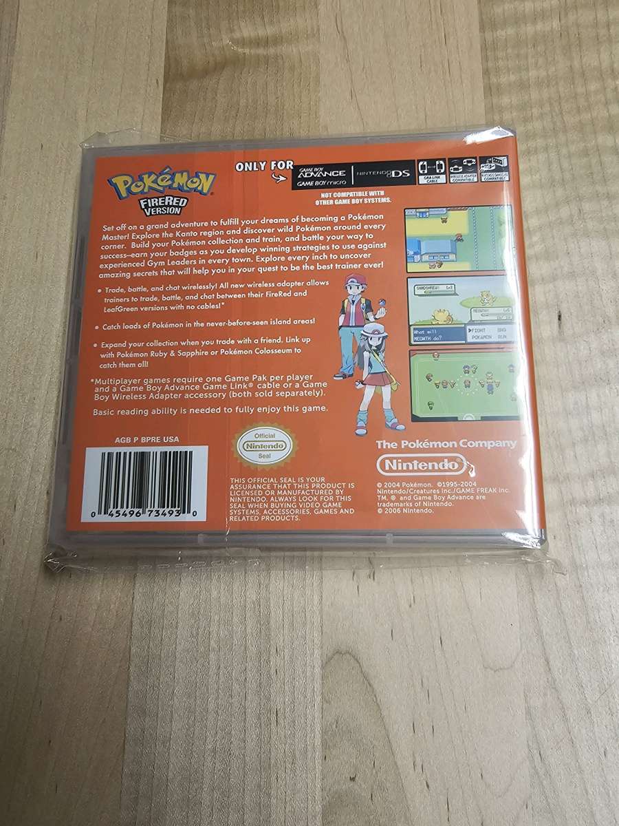 Pokmon Fire Red NEW and SEALED