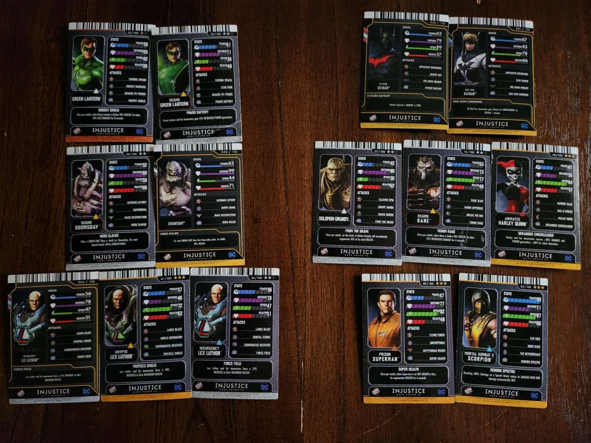 Injustice cards