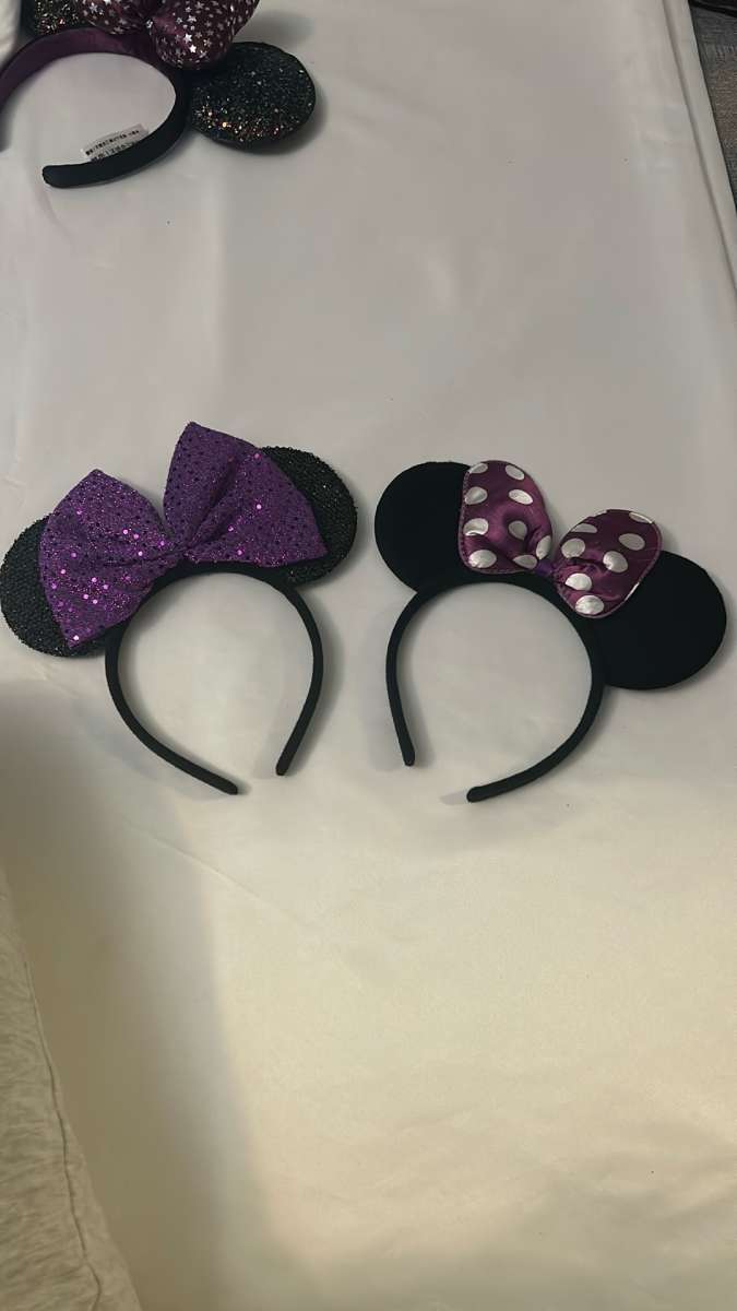Minnie Mouse Ears Polka Dot Sparkly