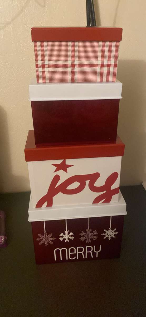Christmas bin for gifts