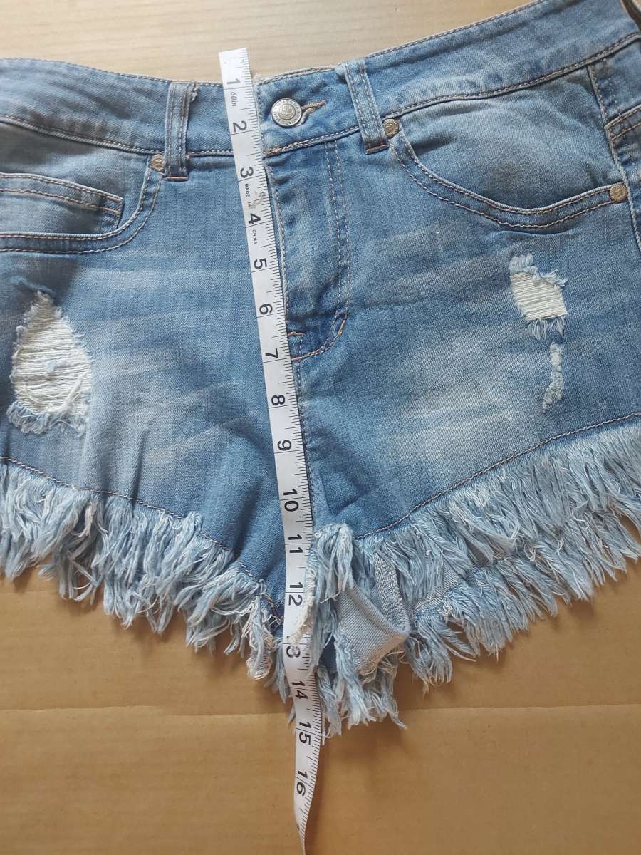Altard States Fringe Denim Shorts Size 5