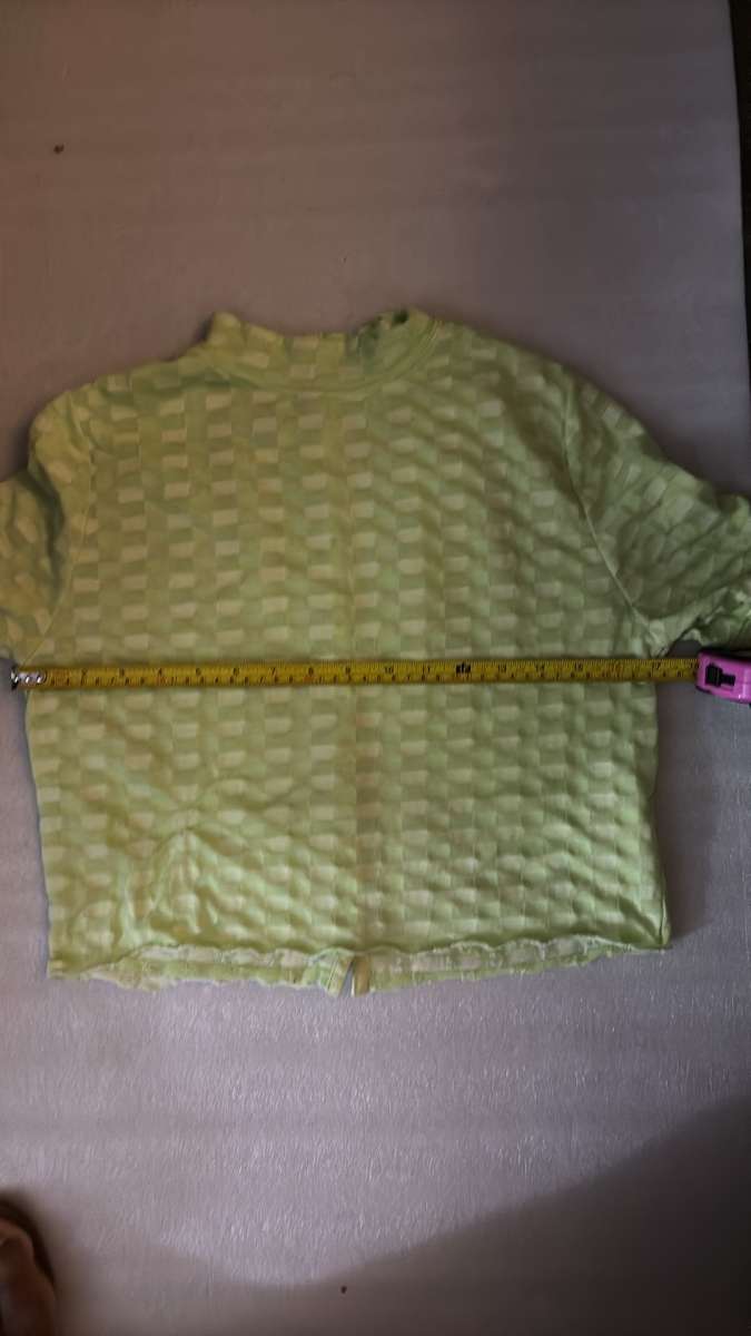 Free People Mock Neck Textured Button Closure Back TShirt Si