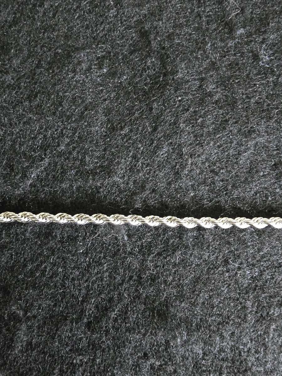 925 Sterling Silver Twisted Rope Bracelet