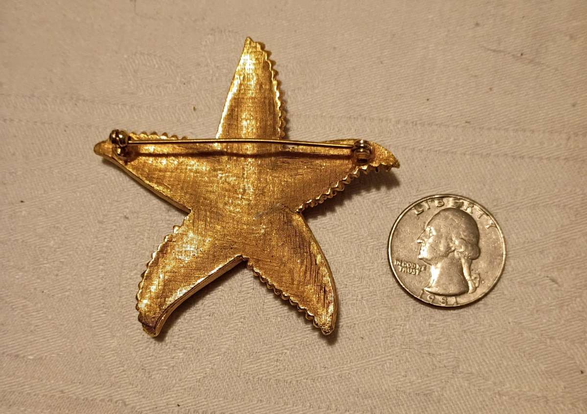 well made starfish brooch