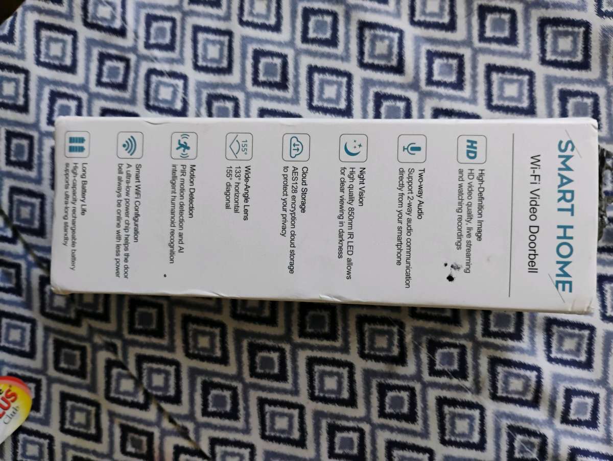 door bell camera with bell