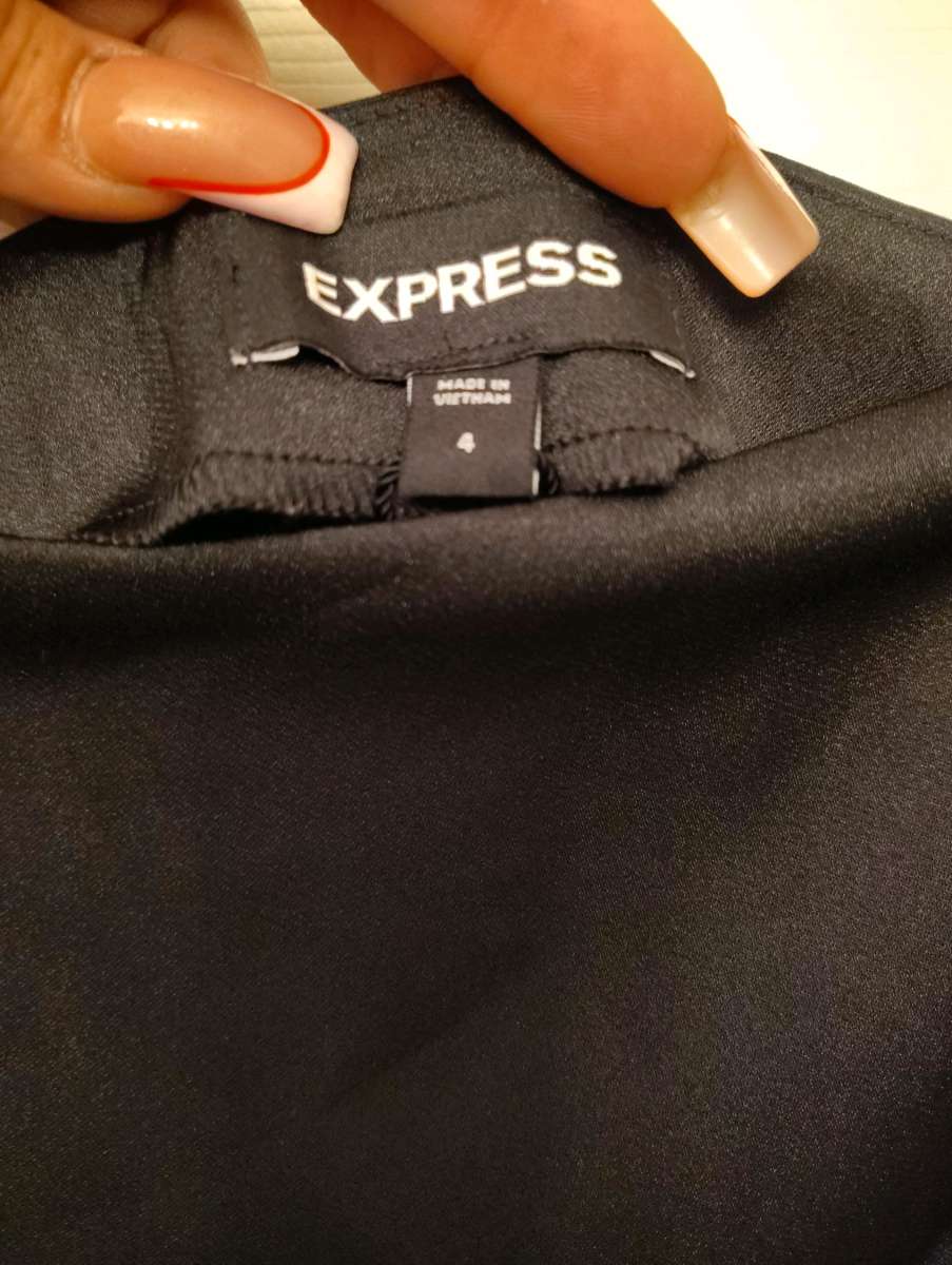 Express silk pencil skirt