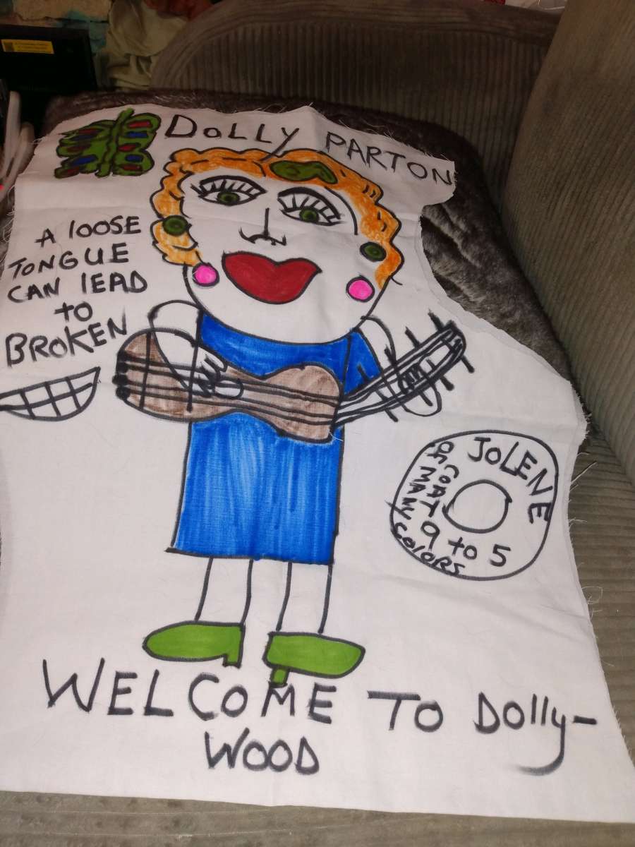 Homemade pillows with cartoons