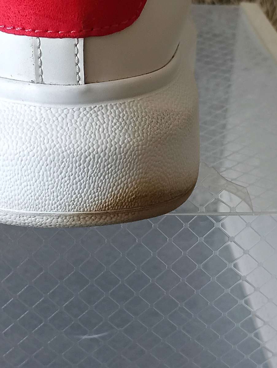 Alexander McQueen White Leather Sneakers 462214 size US 85 f