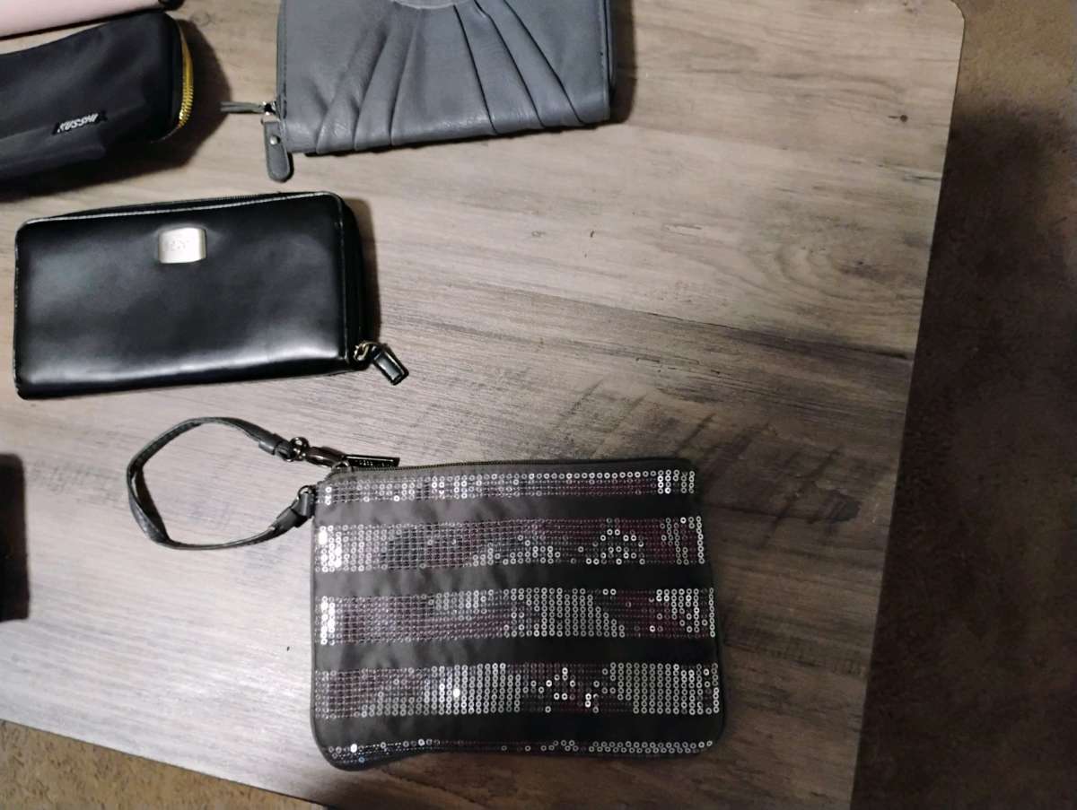 makeup bag and wallets