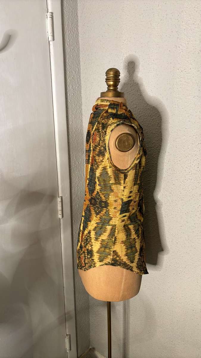 RACHEL Rachel Roy Multicolor Tie Front Blouse Size 2