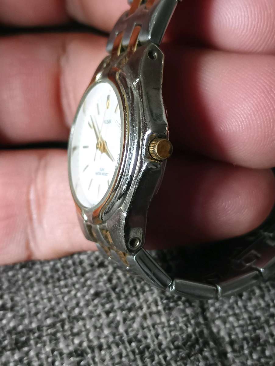 Pulsar Watch Stainless Steel Silver Gold