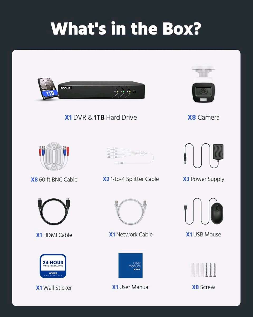 Annke 3K Lite wired security camera system