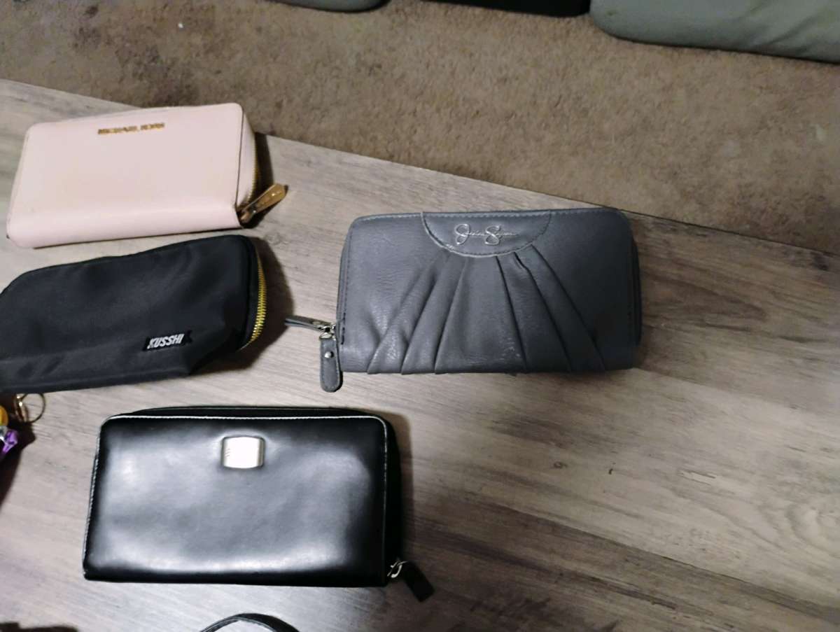 makeup bag and wallets
