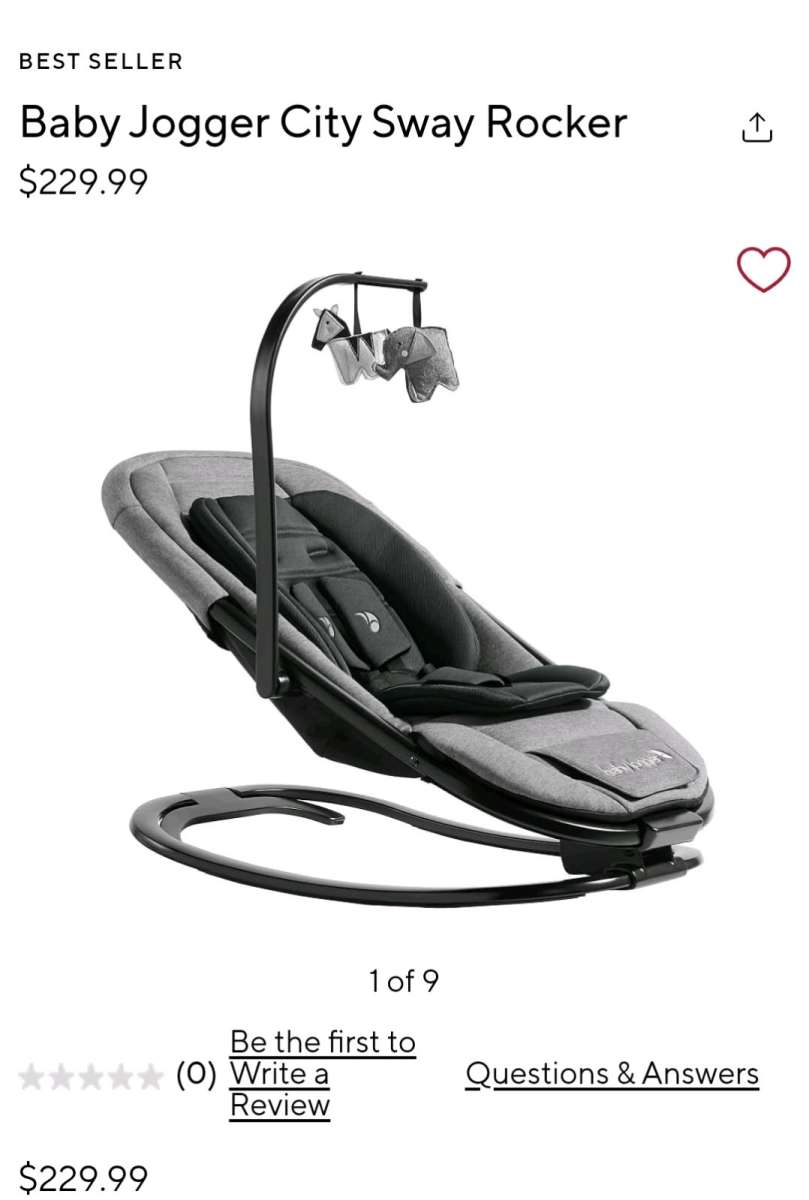 New Baby Jogger City Sway Rocker