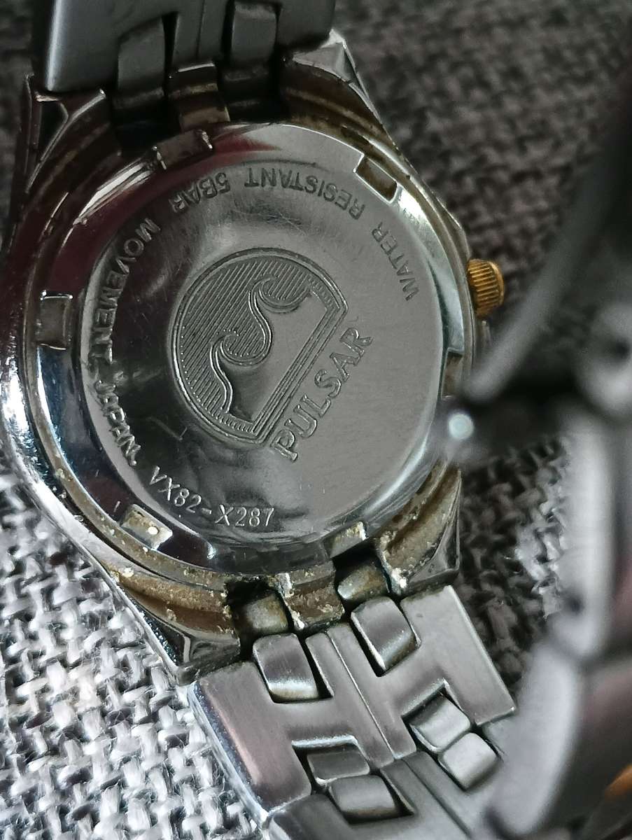 Pulsar Watch Stainless Steel Silver Gold