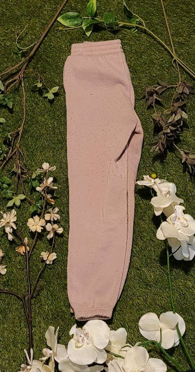 Girls Pink fleece joggers