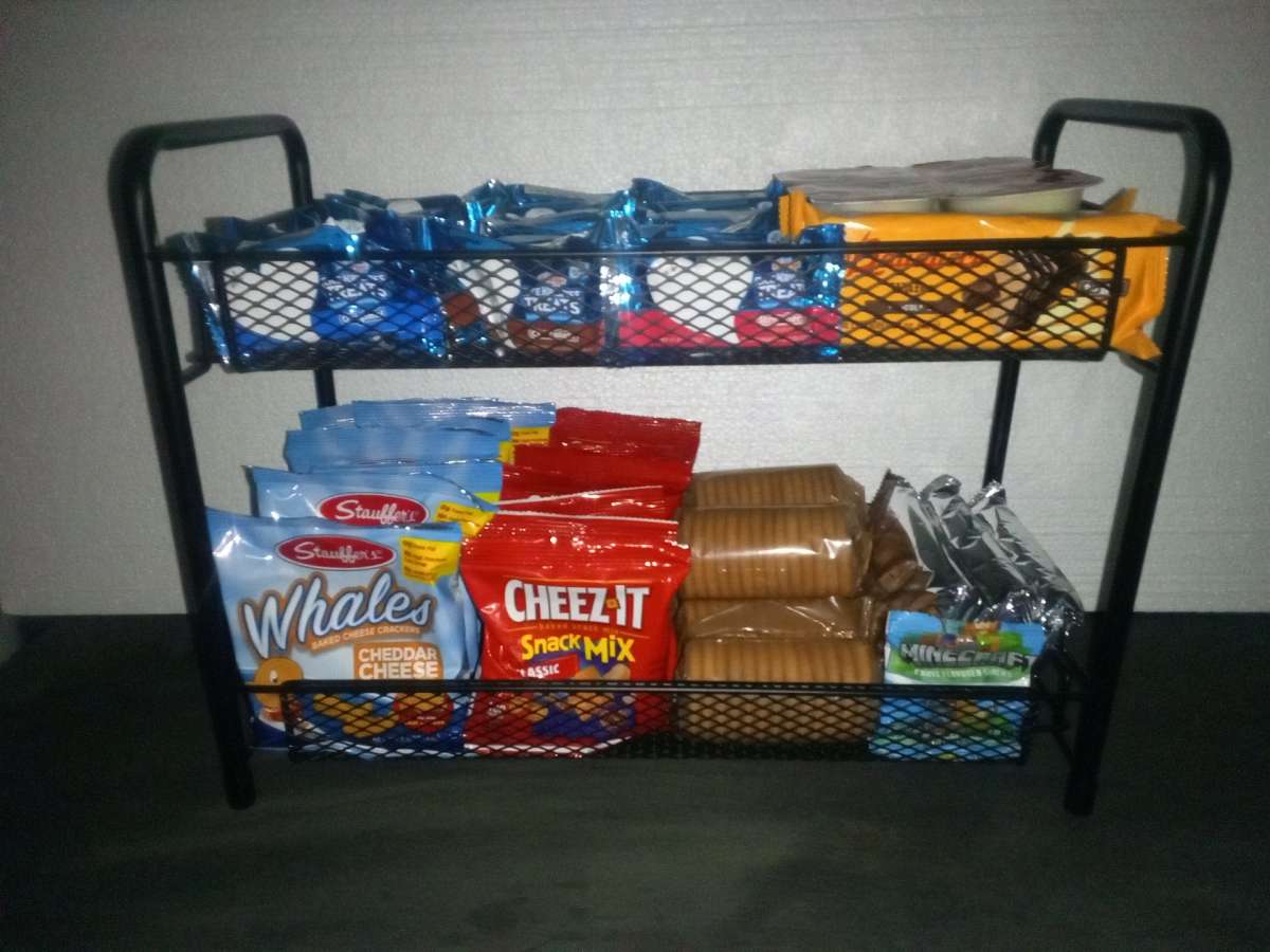 coffee or snack bar station rack