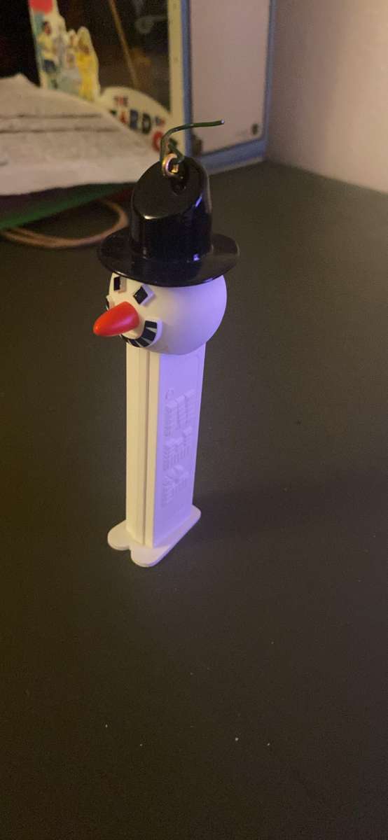 snowman pez candy ornaments