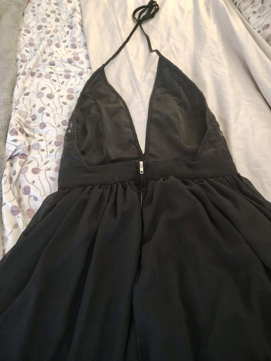 Charlotte Russe size small sexy long black evening dress