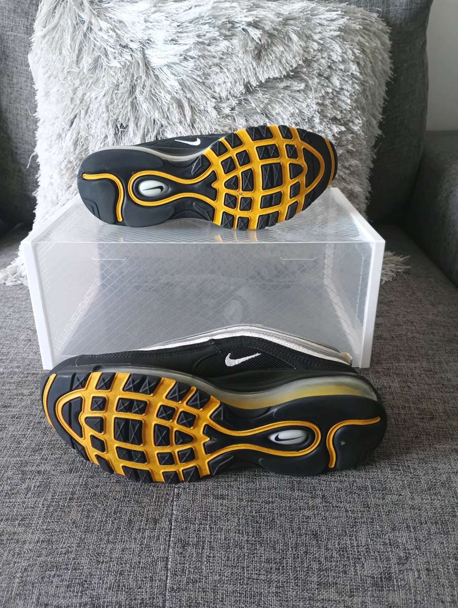 NIKE AIR MAX 97 BLACK WHITE AMARILLO YELLOW SEAN WOTHERSPOON