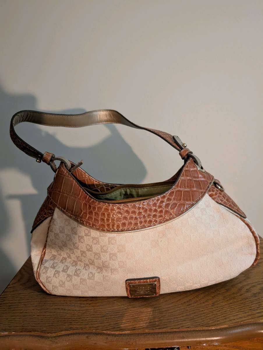 Elegant Brown and Cream Womens Bag