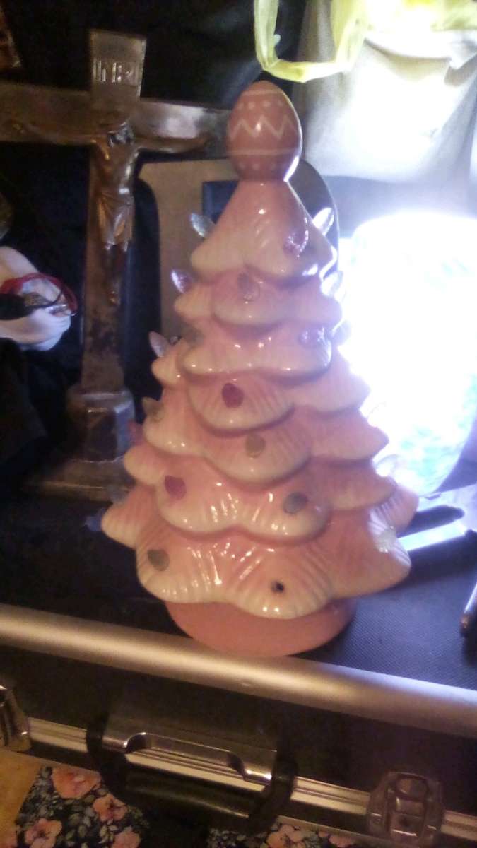 ceramic Easter tree that lights up