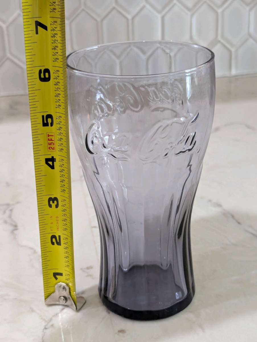 Pair of Purple CocaCola Glasses