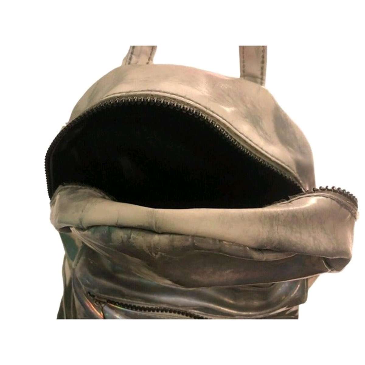 Transparent Iridescent Holographic Travel Metallic PVC Bag