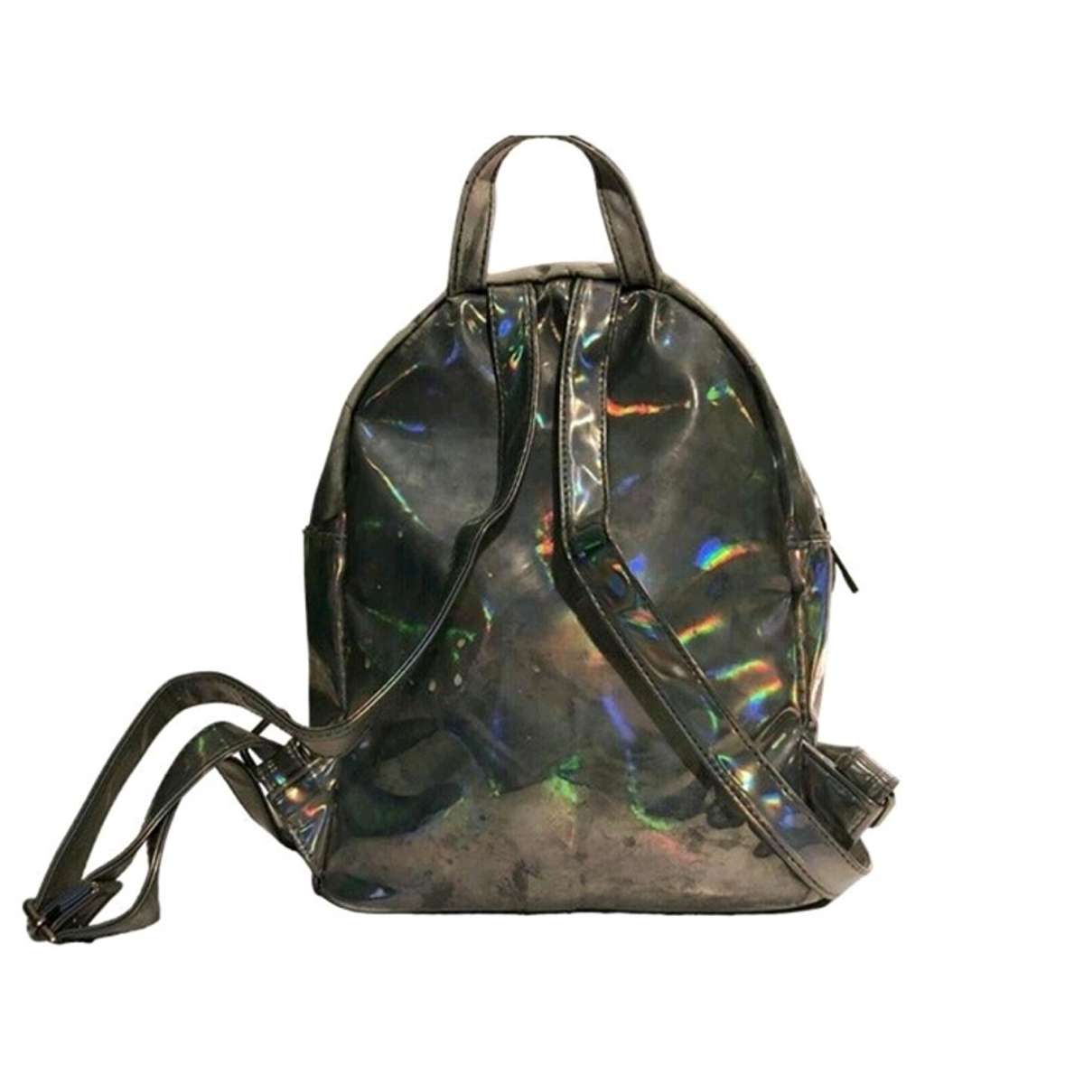 Transparent Iridescent Holographic Travel Metallic PVC Bag