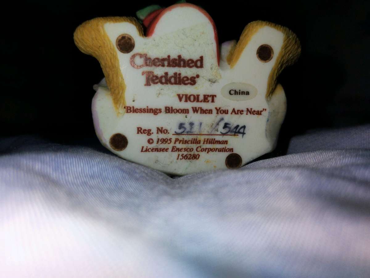 cherished Teddies bear figurines