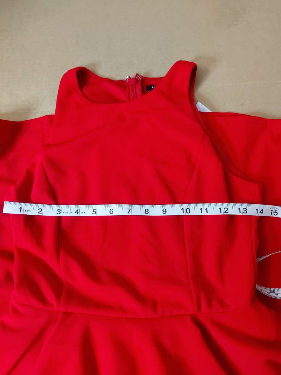 NWT Fashion Nova Red Shiloh Peplum Party Dress Size Small Pr