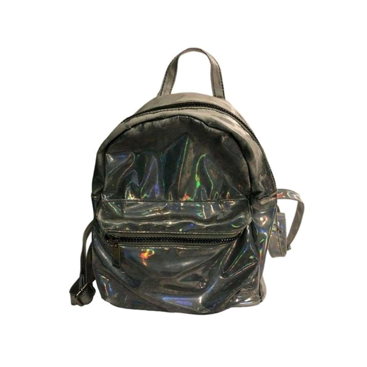 Transparent Iridescent Holographic Travel Metallic PVC Bag